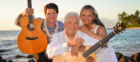 Keola Beamer & Jeff Peterson w/ Moanalani Beamer